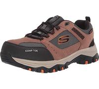 Skechers Homme Greetah Chaussure de sécurité, Marron Noir, 42 EU