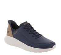 Skechers Homme Hands-Free Slip-ins Bobs Squad Chaos Heel Preferred Basket, PU Bleu Marine, 40 EU