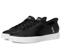 Skechers Homme Hands-Free Slip-ins Eden LX Strando Basket, Duraleather Noir Bordure Blanche, 41.5 EU