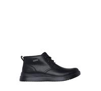 Skechers Homme Hands-Free Slip-ins Proven Conklin Bottine, Black Leather, 42.5 EU