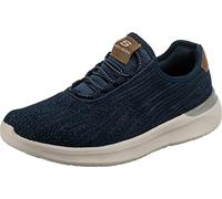 Skechers Homme Lattimore Coringa Basket, Maille tricotée Bleu Marine, 43 EU