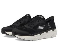 Skechers Homme Max Cushioning Slip-ins - Athletic Workout Running Walking Schuhe mit Memory Foam Basket, Noir/Blanc, 44 EU Large