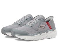 Skechers Homme Max Cushioning Slip-ins-Athletic Workout Running Walking Shoes with Memory Foam Basket, Gris Rouge, 44 EU