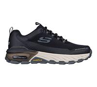 Skechers Homme Max Protect Fast Track Basket, Maille synthétique Noire avec Bordure Grise, 43 EU