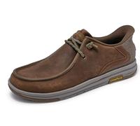 Skechers Homme MELSON 2.0 Aldric Baskets, Desert Leather, 47.5 EU