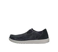 Skechers Homme Melson Raymon Mocassin, Blue Canvas, 43 EU