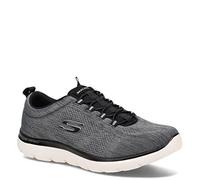 Skechers Homme Men's Summits Louvin Mocassin, BKW Black White, 45.5 EU Large