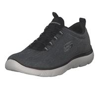 Skechers Homme Men's Summits Louvin Mocassin, Noir/Blanc, 45.5 EU