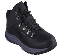Skechers Homme Meroe Pikeman Bottine, Black Leather/Synthetic, 45 EU