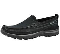 Skechers Homme Milford Superior Mocassins, Noir, 45.5 EU