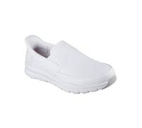 Skechers Chaussures de Service médical Nampa Broxtin pour Homme, Cuir synthétique Blanc, 42.5 EU