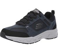 Skechers Homme Oak Canyon Fashion-sneakers, Navy Leather Pu Mesh Black Trim, 41 EU