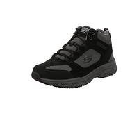 Skechers Homme Oak Canyon Ironhide Boots, Black Suede/Mesh/Pu/Charcoal Trim, 43 EU