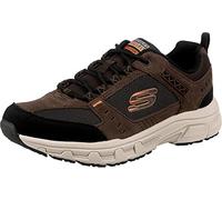 Skechers Homme Oak Canyon Trainers, Chocolate Leather/Pu/Mesh/Black Trim, 43 EU