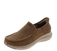Skechers Homme Parson-Oswin avec Technologie Slip-in Mocassin, Desert Leather, 50.5 EU