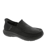 Skechers Homme Parson-Oswin Slip-in, Black Leather, 48 EU