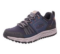 Skechers Homme Plan d'évasion Tissu Oxford, Bleu Marine et Orange, 44 EU