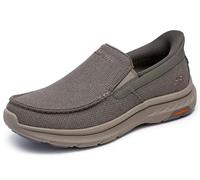 Skechers Homme Pollard Wilfred Slip-In ENTRAINEUSE, Taupe Mesh / Synthetic, 43 EU