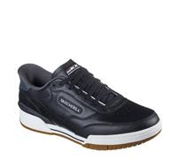 Skechers Homme Recoil Basket, Black Leather/PU/White Trim, 43 EU