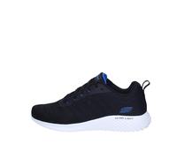 Skechers Homme Relieur Basket, Black Knit Blue Trim, 40 EU