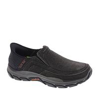 Skechers Homme Respected-Holmgren Mocassin, Noir, 45 EU