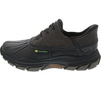 Skechers Homme RESPECTED TANZIER Baskets, Chocolate Leather/Duraleather/Black Trim, 42 EU