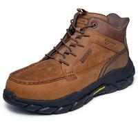 Skechers Homme Santoro MOC Toe Hands Free Slip Ins Botte Industrielle, Marron, 43.5 EU