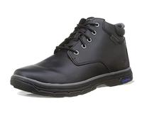 Skechers Homme Segment 2.0 Brogden Bottine Chukka, Cuir Noir, 42.5 EU