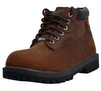 Skechers Bottes Sergeants Verdict, cuir Crazyhorse imperméable marron foncé, 41,5 EU