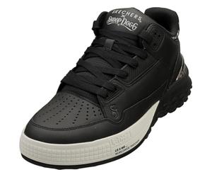 Skechers Homme Sizzle Buckets OG Basket, Black Leather/Bandana Print Mesh, 47.5 EU