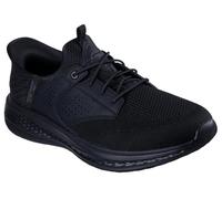 Skechers Homme Slade Caster Basket, Black Knitted Mesh/Synthetic, 44 EU