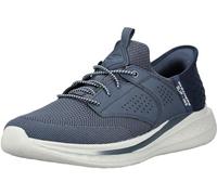 Skechers Homme Slade Caster Chaussures de Sport Slip ins, Bleu Marine, 48.5 EU