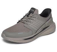 Skechers Homme Slade Luther Baskets, Cement Synthetic/Mesh, 41 EU