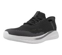 Skechers Homme Slade Quinto Slip-In ENTRAINEUSE, Black Knit, 44 EU