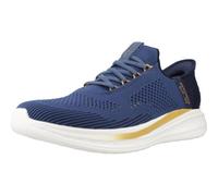 Skechers Homme Slade Quinto Slip-In ENTRAINEUSE, Blue Knit, 48.5 EU