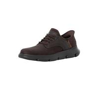 Skechers Pour des hommes Baskets en cuir Garza à enfiler, marron