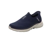 Skechers Homme Slip-ins: Go Walk 6-Easy on Slip-on Walking Sneakers Basket, Navy Textile Navy Synthetic Navy Trim, 49 EU