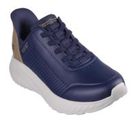 Skechers Homme Slip-ins Mains Libres Bobs Squad Chaos Heel Preferred Basket, PU Bleu Marine, 43 EU