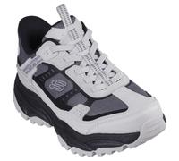 Skechers Homme Slip-ins Mains Libres Vigor à Basket, Textile Gris synthétique avec Bordure Noire, 40 EU