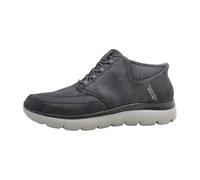 Skechers Homme Slips Mains Libres Summits Basket, Bordure en Daim Noir Anthracite, 42.5 EU