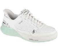 Skechers Homme Snoop Sizzle Toke Slip-Ins Basket, White Leather/Ice Blue Trim, 42.5 EU