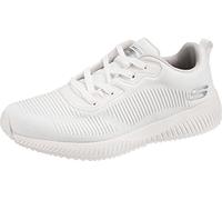 Skechers Homme Squad Sneaker, White Mesh/Trim, 41 EU