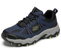 Skechers Homme Endurance à Trekking Low Cut, Maille synthétique Bleu Marine avec Bordure Noire, 46 EU