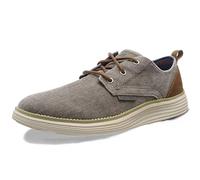 Skechers Homme Status 2.0 Pexton Derbys, Gris Taupe Canvas Tpe, 42.5 EU