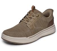 Skechers Homme Sterling Ramone Basket, Taupe Knitted Mesh, 44 EU