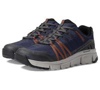 Skechers Homme Summits at Baskets, Textile synthétique Bleu Marine avec Bordure Orange, 43 EU