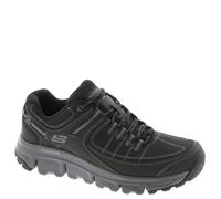 Skechers Homme Summits At Upper Draft Espadrilles, Black Synthetic/Mesh/Charcoal Trim, 39.5 EU