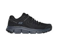 Skechers Homme Summits At Upper Draft Espadrilles, Black Synthetic/Mesh/Charcoal Trim, 41 EU
