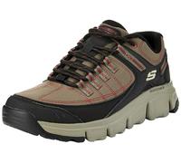Skechers Homme Summits At Upper Draft Espadrilles, Olive Synthetic Mesh Black Trim, 40 EU