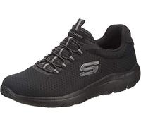 Skechers 52811 Homme Baskets Enfiler, Noir (Black Mesh/Trim BBK), 41.5 EU